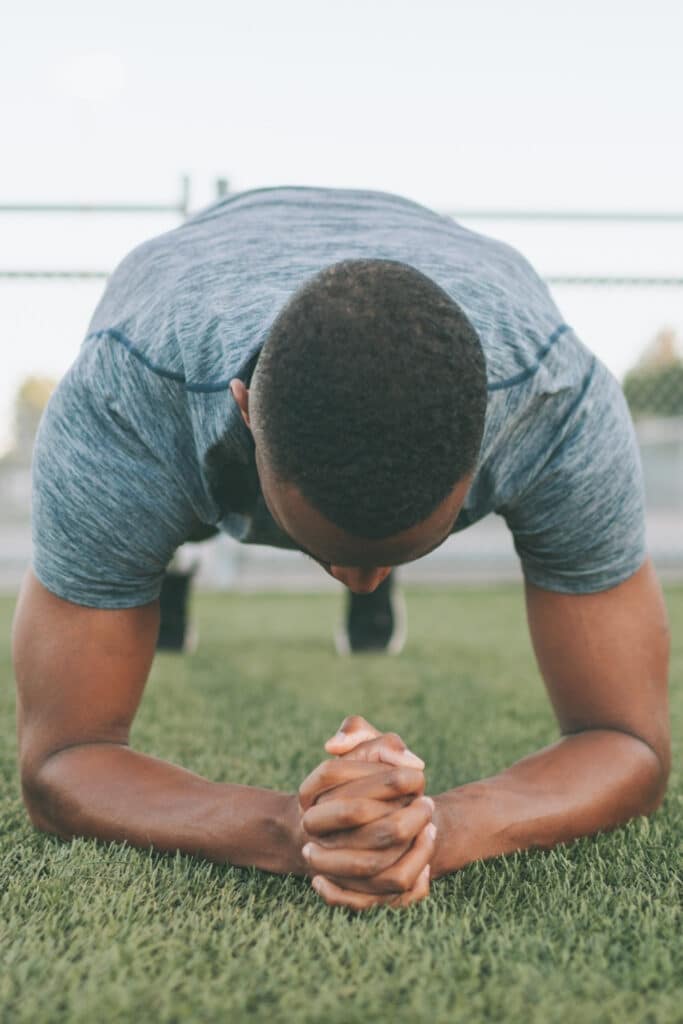 hiking fitness - plank